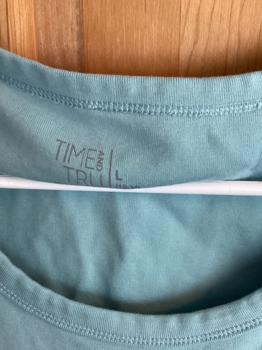 Time and Tru Soft Teal Crewneck Tee